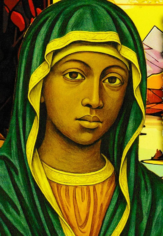 Icon painting of Mary, subject of the Magnificat canticle